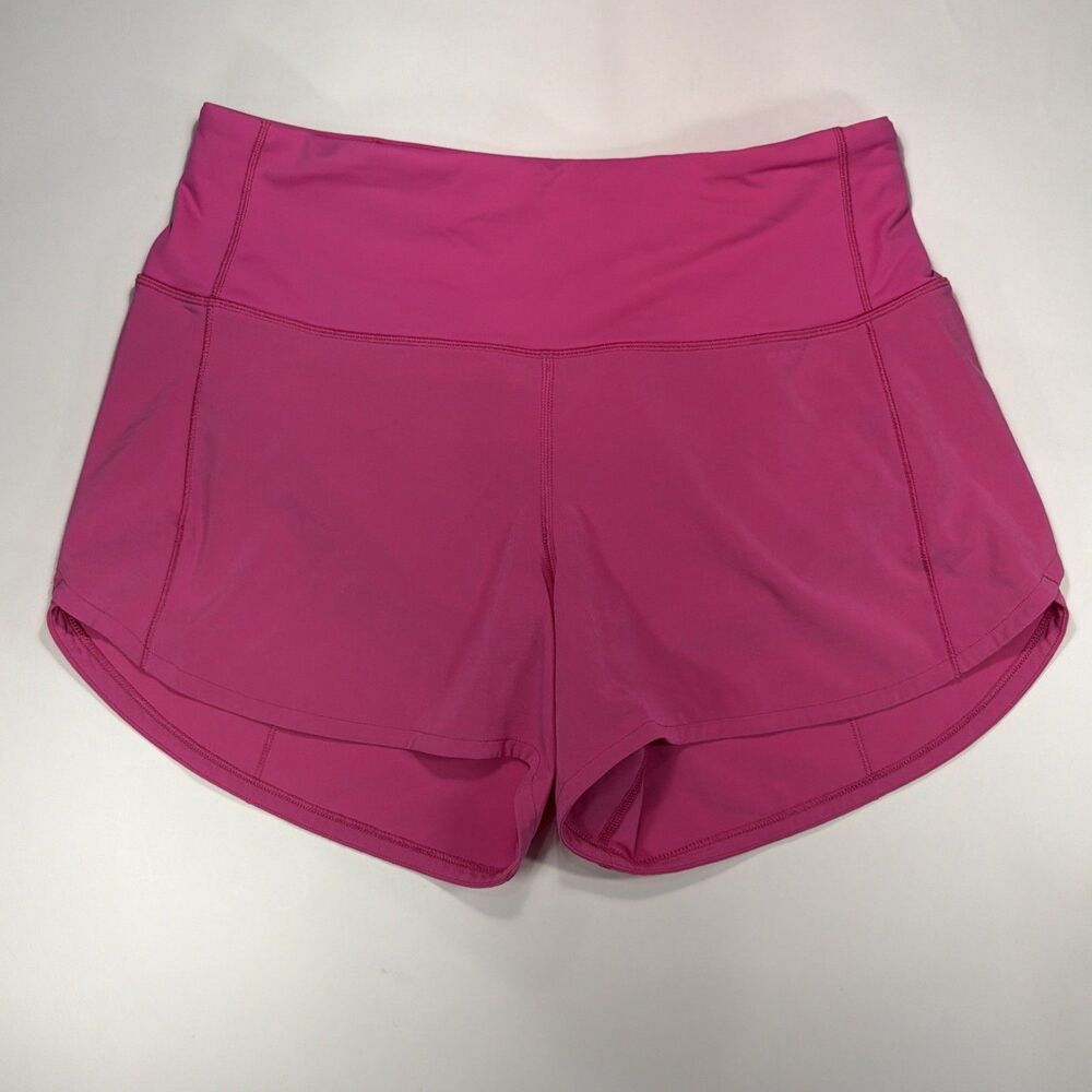 Lululemon Women’s Pink 4” High Rise Speed Up Shorts Size 6